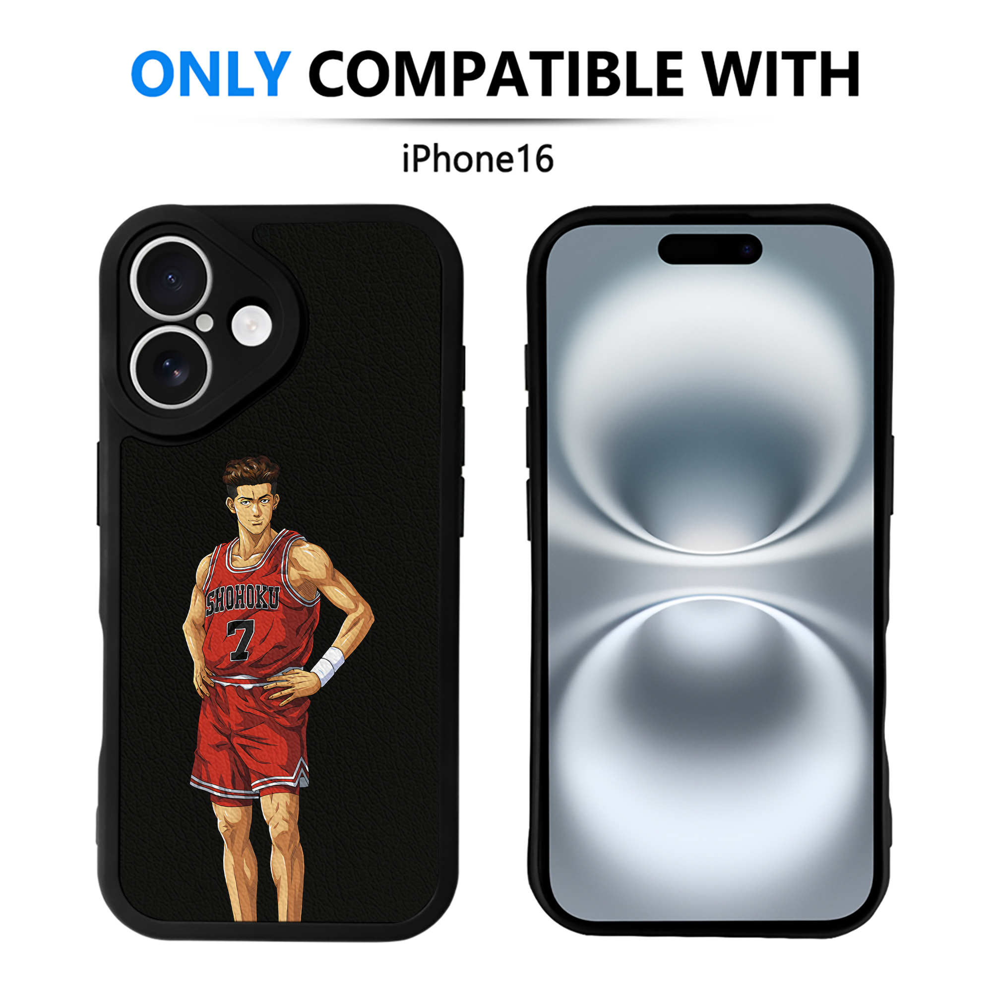 （画像用） SLAM DUNK／スラムダンク 【iPhone 16シリーズ対応】シリコンスマホケース（レザー調） 材質：シリコン